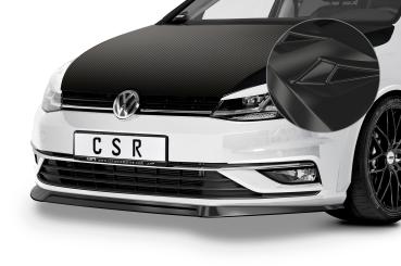 CSR Frontspoiler | Cup-Spoilerlippe mit ABE für VW Golf 7 CSL324-G Glossy schwarz glänzend (keine Lackierung erforderlich)