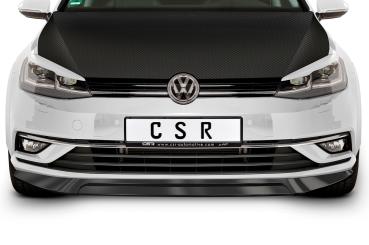 CSR Frontspoiler | Cup-Spoilerlippe mit ABE für VW Golf 7 CSL324-S Strukturiert schwarz matt (keine Lackierung erforderlich)