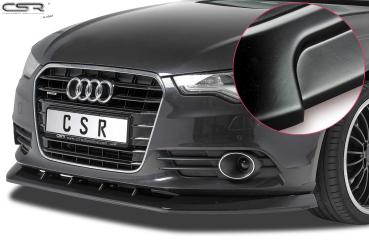 CSR Frontspoiler | Cup-Spoilerlippe mit ABE für Audi A6 C7 4G CSL325-L schwarz matt (Lackierung erforderlich)