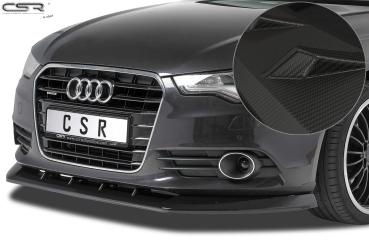 CSR Frontspoiler | Cup-Spoilerlippe mit ABE für Audi A6 C7 4G CSL325-M Carbon Look matt strukturiert (keine Lackierung erforderlich)