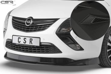 CSR Frontspoiler | Cup-Spoilerlippe mit ABE für Opel Zafira C CSL326-M Carbon Look matt strukturiert (keine Lackierung erforderlich)