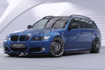 CSR Frontspoiler | Cup-Spoilerlippe mit ABE für BMW E90 / E91 LCI CSL327-C Carbon Look glänzend (keine Lackierung erforderlich)