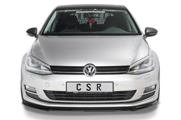 CSR Frontspoiler | Cup-Spoilerlippe mit ABE für VW Golf 7 CSL330-L Lackierung erforderlich (schwarz matt)