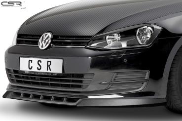 CSR Frontspoiler | Cup-Spoilerlippe mit ABE für VW Golf 7 CSL332-S Strukturiert schwarz matt (keine Lackierung erforderlich)