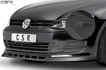 CSR Frontspoiler | Cup-Spoilerlippe mit ABE für VW Golf 7 CSL332-L Lackierung erforderlich (schwarz matt)