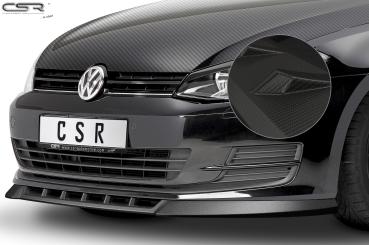 CSR Frontspoiler | Cup-Spoilerlippe mit ABE für VW Golf 7 CSL332-M Carbon Look matt strukturiert (keine Lackierung erforderlich)