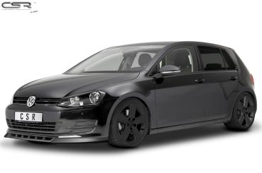 CSR Frontspoiler | Cup-Spoilerlippe mit ABE für VW Golf 7 CSL332-S Strukturiert schwarz matt (keine Lackierung erforderlich)