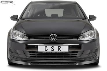 CSR Frontspoiler | Cup-Spoilerlippe mit ABE für VW Golf 7 CSL332-S Strukturiert schwarz matt (keine Lackierung erforderlich)