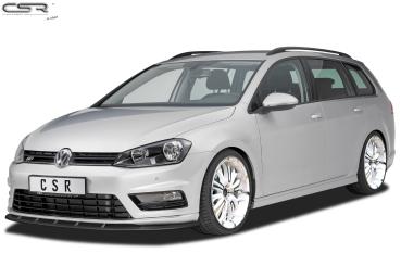 CSR Frontspoiler | Cup-Spoilerlippe mit ABE für VW Golf 7 R-Line CSL333-G Glossy schwarz glänzend (keine Lackierung erforderlich)