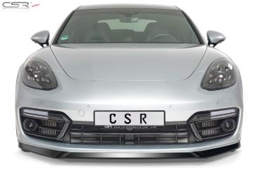 CSR Frontspoiler | Cup-Spoilerlippe mit ABE für Porsche Panamera 2 CSL336-L schwarz matt (Lackierung erforderlich)
