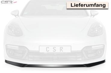 CSR Frontspoiler | Cup-Spoilerlippe mit ABE für Porsche Panamera 2 CSL336-L schwarz matt (Lackierung erforderlich)