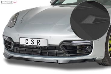 CSR Frontspoiler | Cup-Spoilerlippe mit ABE für Porsche Panamera 2 CSL336-S schwarz matt strukturiert (keine Lackierung erforderlich)