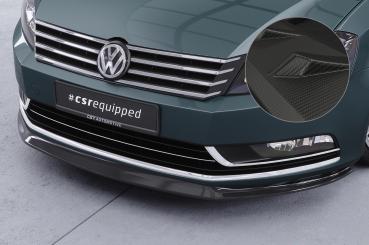 CSR Frontspoiler | Cup-Spoilerlippe mit ABE für VW Passat B7 CSL337-M Carbon Look matt strukturiert (keine Lackierung erforderlich)
