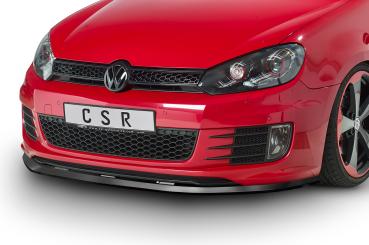 CSR Frontspoiler | Cup-Spoilerlippe mit ABE für VW Golf 6 GTI/GTD CSL339-S Strukturiert schwarz matt (keine Lackierung erforderlich)
