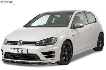 CSR Frontspoiler | Cup-Spoilerlippe mit ABE für VW Golf 7 R CSL340-L Lackierung erforderlich (schwarz matt)