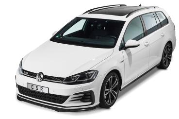 CSR Frontspoiler | Cup-Spoilerlippe mit ABE für VW Golf 7 GTI / GTD CSL345-G Glossy schwarz glänzend (keine Lackierung erforderlich)
