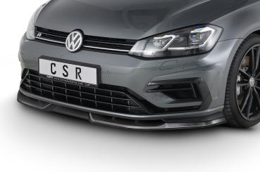 CSR Frontspoiler | Cup-Spoilerlippe mit ABE für VW Golf 7 R CSL346-G Glossy schwarz glänzend (keine Lackierung erforderlich)