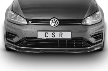 CSR Frontspoiler | Cup-Spoilerlippe mit ABE für VW Golf 7 R CSL346-G Glossy schwarz glänzend (keine Lackierung erforderlich)
