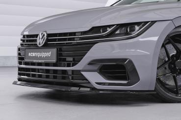 CSR Frontspoiler | Cup-Spoilerlippe mit ABE für VW Arteon R-Line CSL348-L schwarz matt (Lackierung erforderlich)