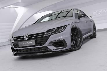 CSR Frontspoiler | Cup-Spoilerlippe mit ABE für VW Arteon R-Line CSL348-L schwarz matt (Lackierung erforderlich)