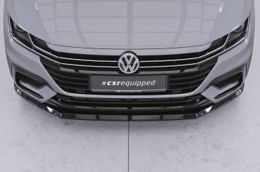 CSR Frontspoiler | Cup-Spoilerlippe mit ABE für VW Arteon R-Line CSL348-L schwarz matt (Lackierung erforderlich)