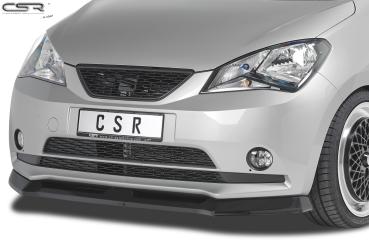 CSR Frontspoiler | Cup-Spoilerlippe mit ABE für Seat Mii CSL349-G Glossy schwarz glänzend (keine Lackierung erforderlich)