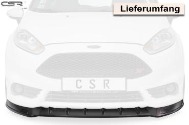 CSR Frontspoiler | Cup-Spoilerlippe mit ABE für Ford Fiesta MK7 ST CSL351-L schwarz matt (Lackierung erforderlich)