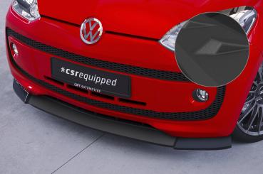 CSR Frontspoiler | Cup-Spoilerlippe mit ABE für VW up! CSL354-S Strukturiert schwarz matt (keine Lackierung erforderlich)