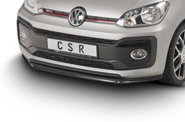 CSR Frontspoiler | Cup-Spoilerlippe mit ABE für VW up! GTI CSL357-L Lackierung erforderlich (schwarz matt)