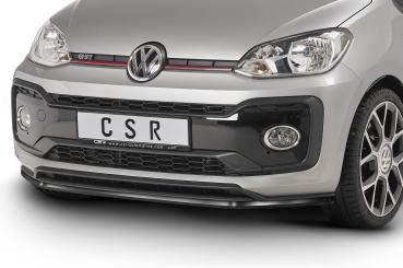 CSR Frontspoiler | Cup-Spoilerlippe mit ABE für VW up! GTI CSL357-L Lackierung erforderlich (schwarz matt)