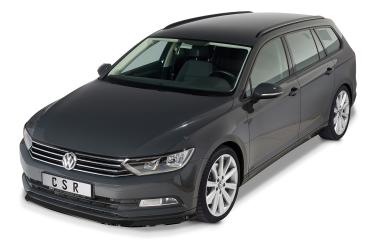 CSR Frontspoiler | Cup-Spoilerlippe mit ABE für VW Passat B8 Typ 3G CSL359-C Carbon Look Hochglanz (keine Lackierung erforderlich)