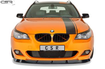CSR Frontspoiler | Cup-Spoilerlippe mit ABE für BMW 5er E60 / E61 CSL361-L schwarz matt (Lackierung erforderlich)