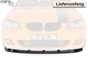 CSR Frontspoiler | Cup-Spoilerlippe mit ABE für BMW 5er E60 / E61 CSL361-L schwarz matt (Lackierung erforderlich)