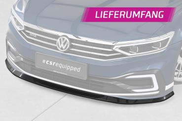 CSR Frontspoiler | Cup-Spoilerlippe mit ABE für VW Passat B8 Typ 3G CSL362-M Carbon Look matt strukturiert (keine Lackierung erforderlich)