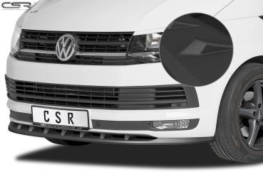CSR Frontspoiler | Cup-Spoilerlippe mit ABE für VW T6 Bus CSL365-S Strukturiert schwarz matt (keine Lackierung erforderlich)