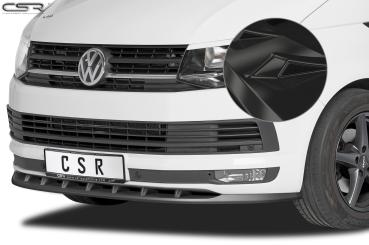 CSR Frontspoiler | Cup-Spoilerlippe mit ABE für VW T6 Bus CSL365-G Glossy schwarz glänzend (keine Lackierung erforderlich)
