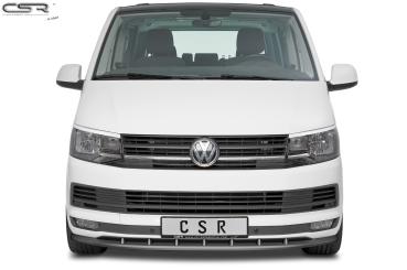 CSR Frontspoiler | Cup-Spoilerlippe mit ABE für VW T6 Bus CSL365-C Carbon Look glänzend (keine Lackierung erforderlich)