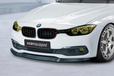 CSR Frontspoiler | Cup-Spoilerlippe mit ABE für BMW 3er F30/F31 CSL366-C Carbon Look Hochglanz (keine Lackierung erforderlich)