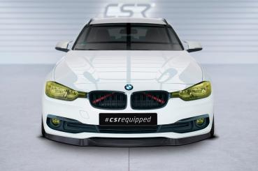 CSR Frontspoiler | Cup-Spoilerlippe mit ABE für BMW 3er F30/F31 CSL366-C Carbon Look Hochglanz (keine Lackierung erforderlich)