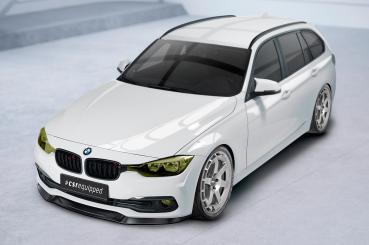 CSR Frontspoiler | Cup-Spoilerlippe mit ABE für BMW 3er F30/F31 CSL366-C Carbon Look Hochglanz (keine Lackierung erforderlich)