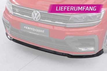 CSR Frontspoiler | Cup-Spoilerlippe mit ABE für VW Tiguan II (Typ AD1) R-Line CSL367-K Kupfer matt (keine Lackierung erforderlich)