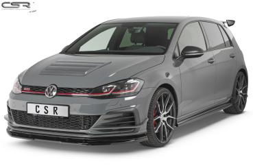 CSR Frontspoiler | Cup-Spoilerlippe mit ABE für VW Golf 7 GTI TCR CSL368-S Strukturiert schwarz matt (keine Lackierung erforderlich)