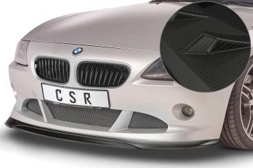 CSR Frontspoiler | Cup-Spoilerlippe mit ABE für BMW Z4 E85 CSL370-M Carbon Look matt strukturiert (keine Lackierung erforderlich)