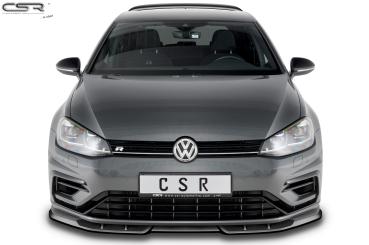 CSR Frontspoiler | Cup-Spoilerlippe mit ABE für VW Golf 7 R CSL373-G Glossy schwarz glänzend (keine Lackierung erforderlich)