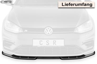 CSR Frontspoiler | Cup-Spoilerlippe mit ABE für VW Golf 7 R CSL373-G Glossy schwarz glänzend (keine Lackierung erforderlich)