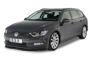 CSR Frontspoiler | Cup-Spoilerlippe mit ABE für VW Passat B8 Typ 3G CSL374-C Carbon Look Hochglanz (keine Lackierung erforderlich)