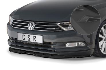 CSR Frontspoiler | Cup-Spoilerlippe mit ABE für VW Passat B8 Typ 3G CSL374-L schwarz matt (Lackierung erforderlich)