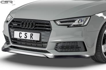 CSR Frontspoiler | Cup-Spoilerlippe mit ABE für Audi A4 B9 8W S-Line / S4 B9 8W CSL376-G Glossy schwarz glänzend (keine Lackierung erforderlich)