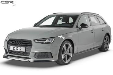CSR Frontspoiler | Cup-Spoilerlippe mit ABE für Audi A4 B9 8W S-Line / S4 B9 8W CSL376-G Glossy schwarz glänzend (keine Lackierung erforderlich)