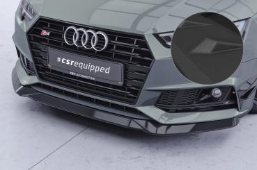 CSR Frontspoiler | Cup-Spoilerlippe mit ABE für Audi A4 B9 8W S-Line / S4 B9 8W CSL376-S schwarz matt strukturiert (keine Lackierung erforderlich)